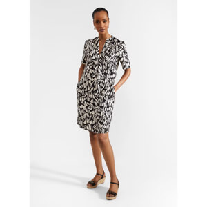 Hobbs Lucille Mandarin Collar Tunic Dress